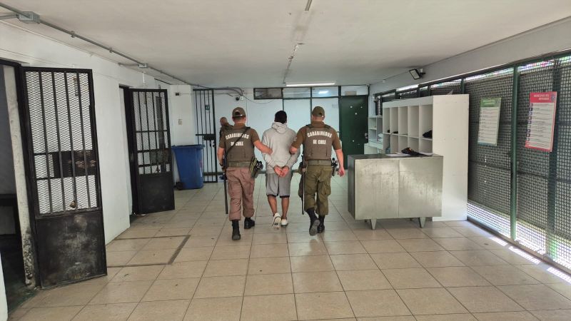 Carabineros capturan a delincuente con amplio prontuario en Copiapó